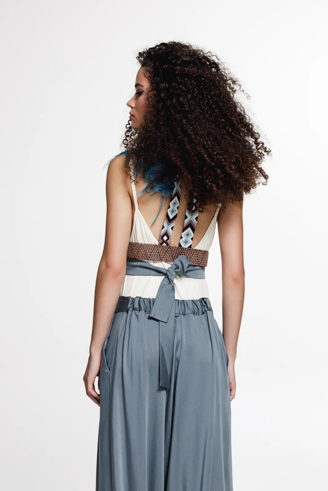 Annawon Feathered Vest Blue - Image 5