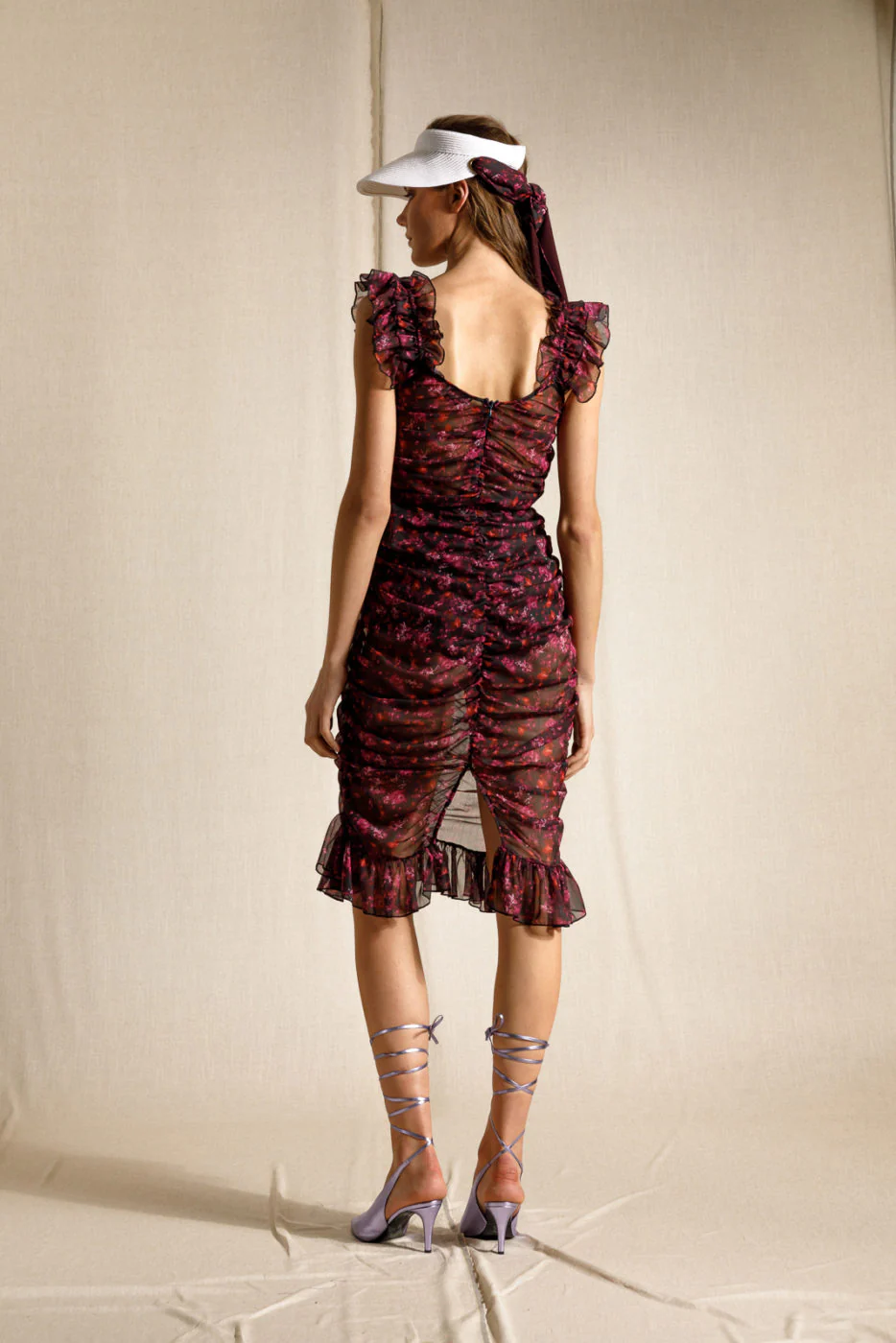 Tacoda Midi Skirt Printed Purple - Image 3