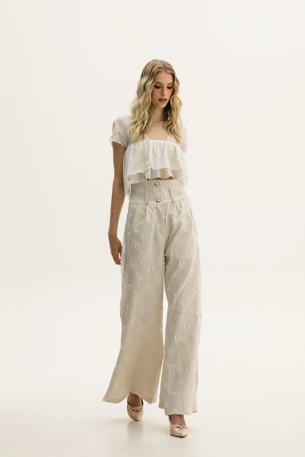Tansy Denim Pants Vanilla - Image 7