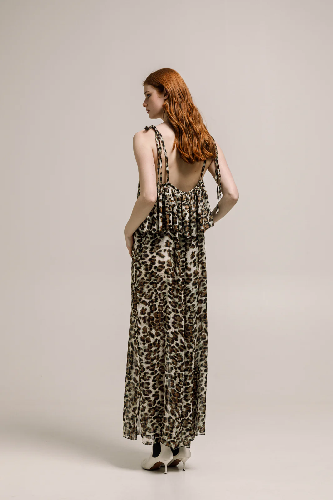 Tarlo Dress Printed Aqua Blue - Image 4