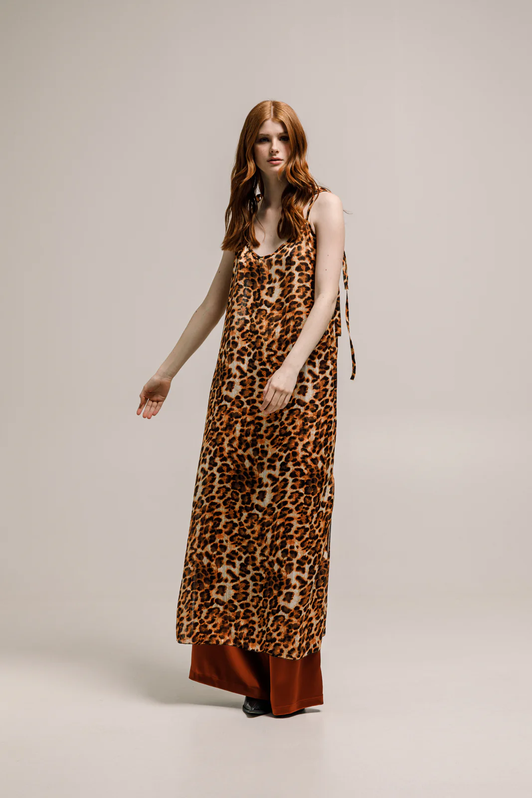 Tarlo Dress Printed Copper - Image 3