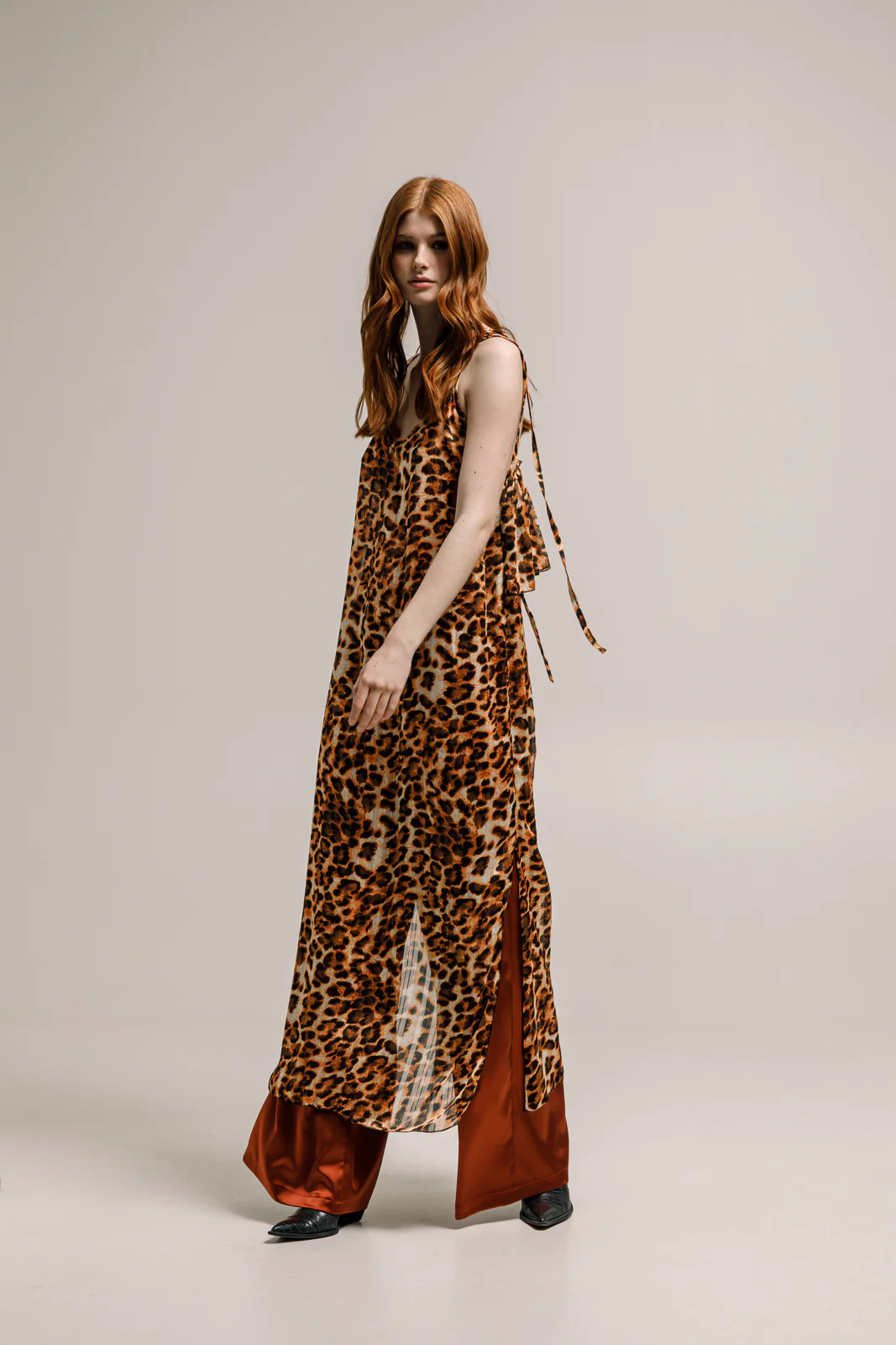 Tarlo Dress Printed Copper - Image 5