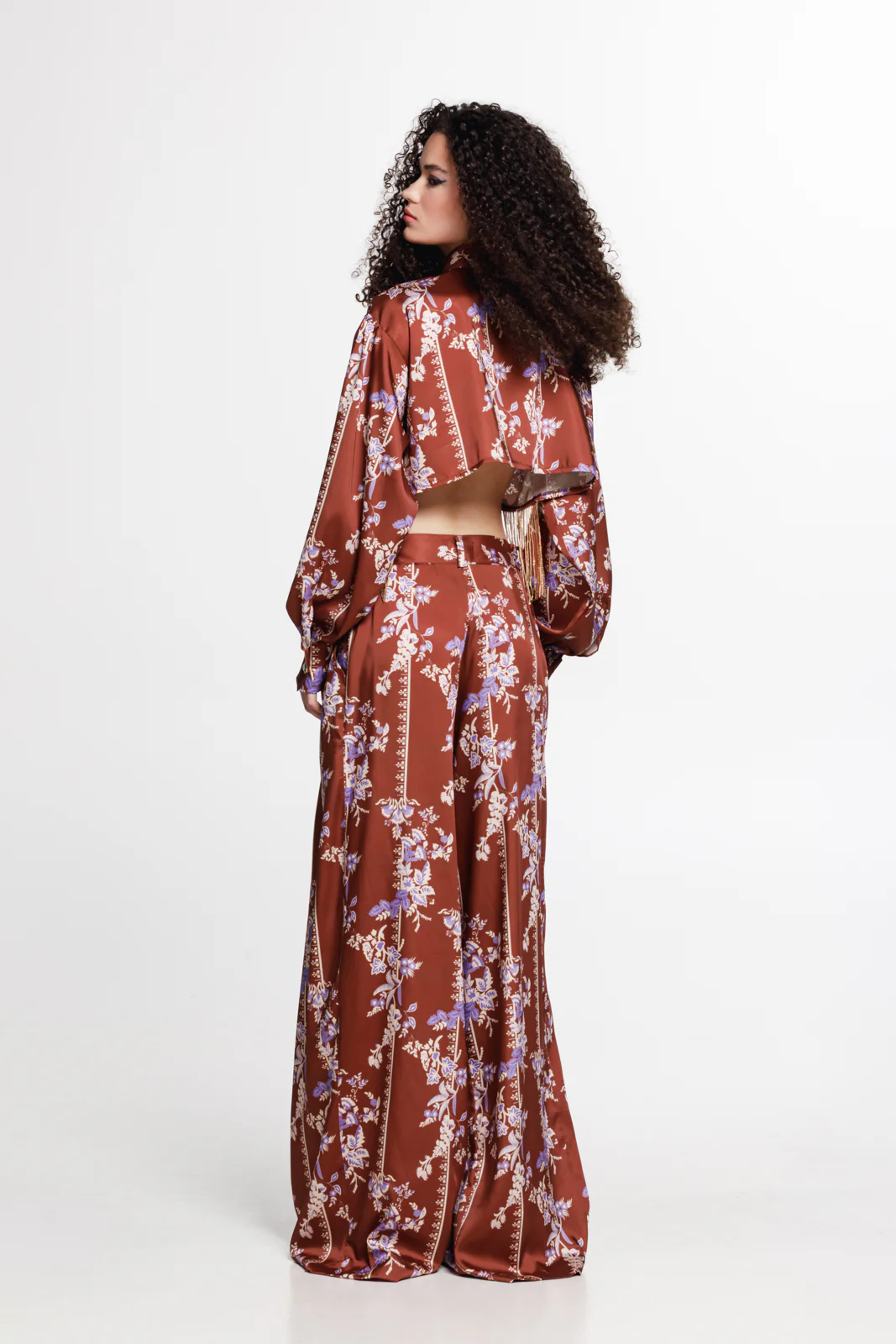 Tenaya Pants Printed Chocolate Brown - Image 5