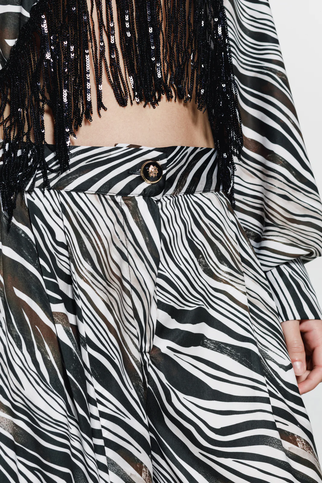 Tenaya Pants Printed Cream - Image 3