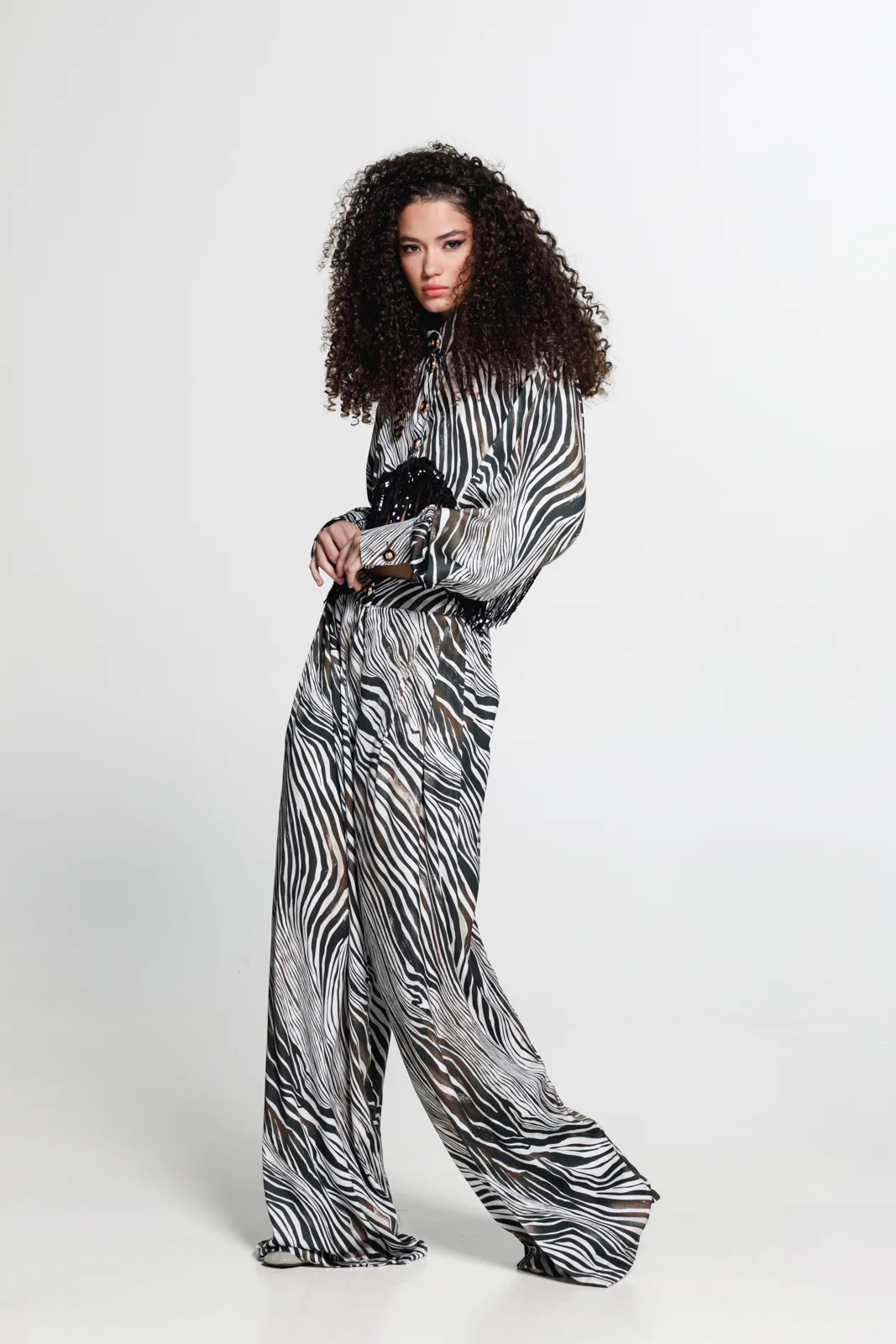 Tenaya Pants Printed Cream - Image 5
