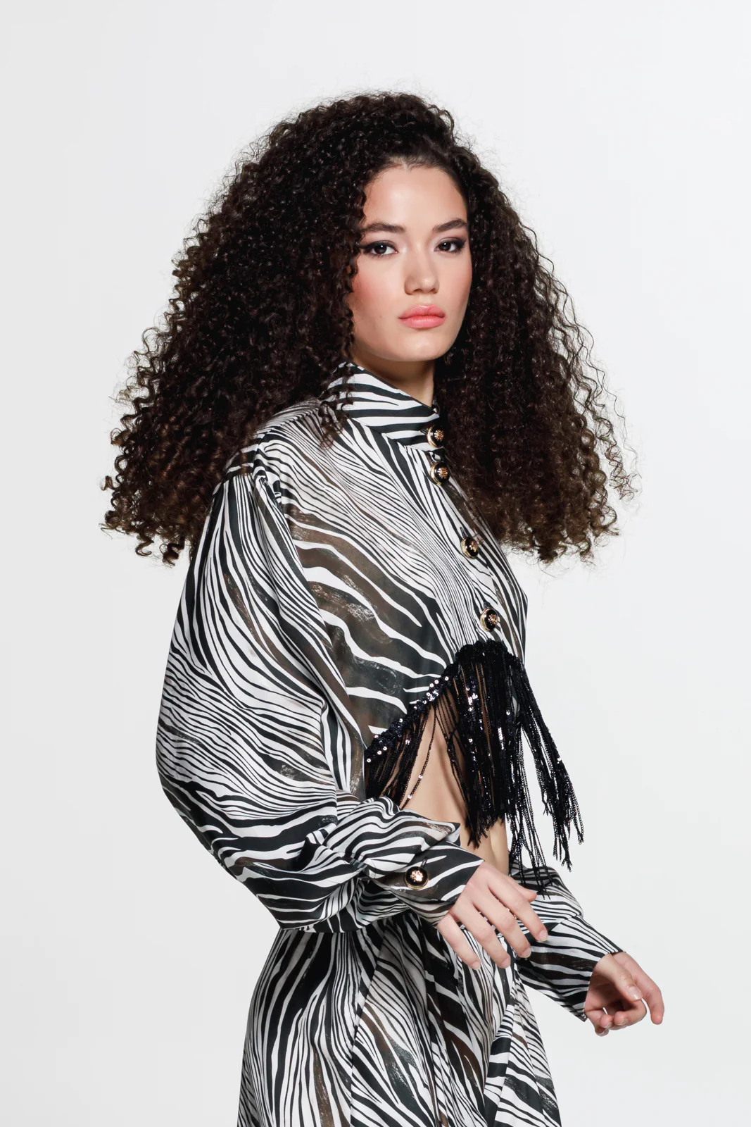 Tenaya Shirt Printed Cream - Image 5