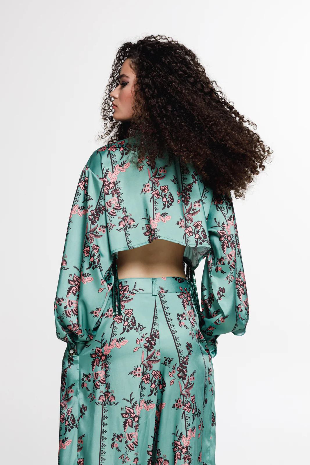 Tenaya Shirt Printed Emerald Green - Image 4