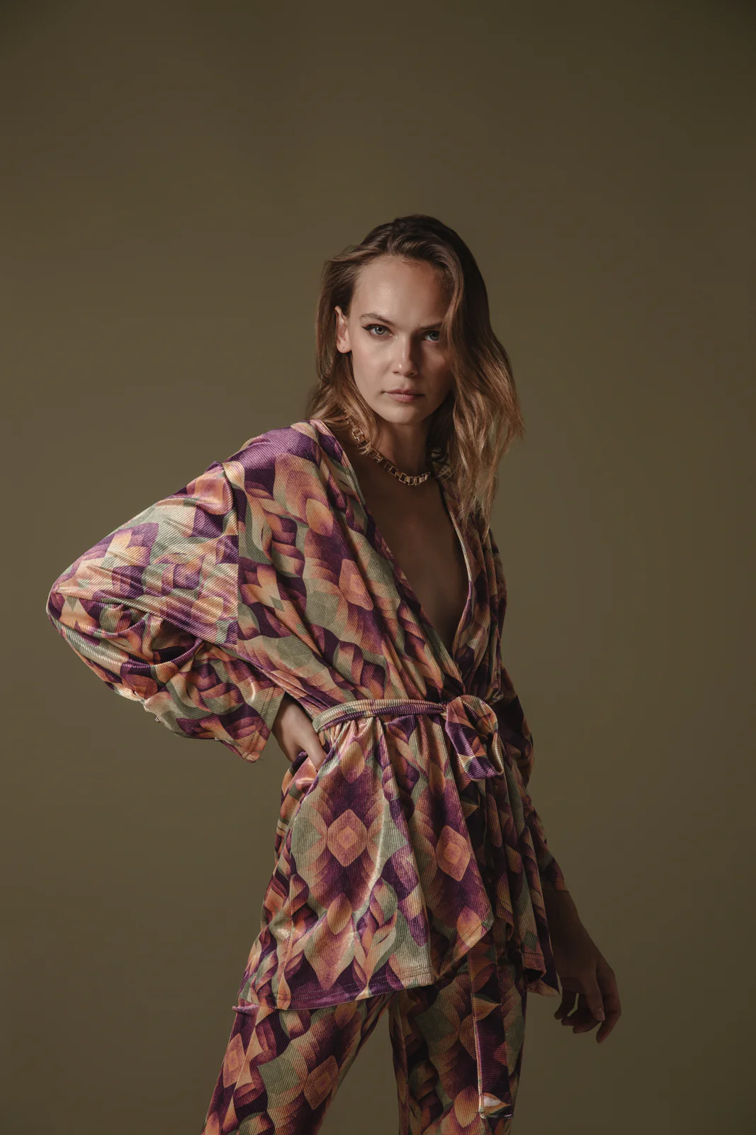 Aponi Tunic Printed Purple - Image 4