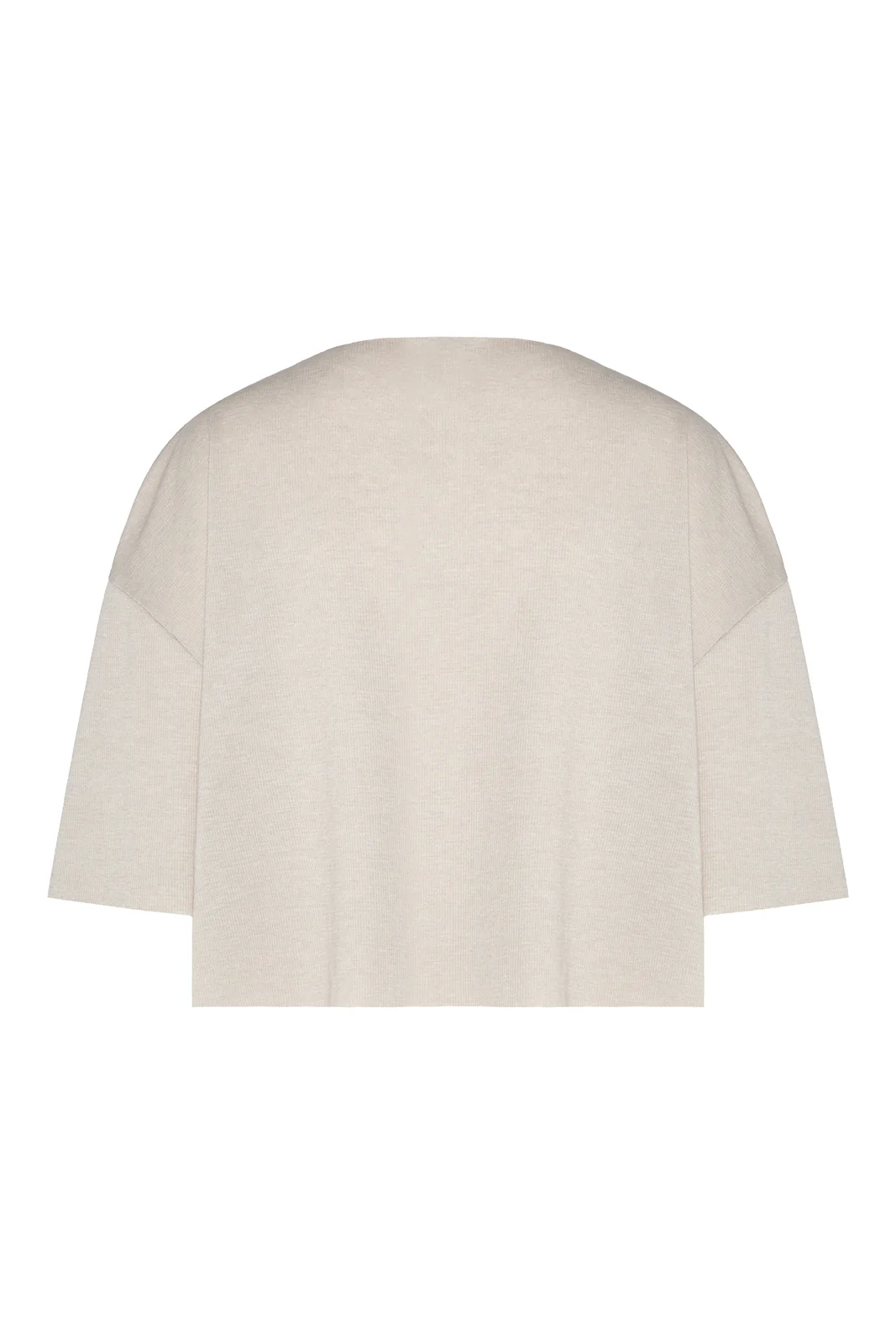 Nita Cropped T-Shirt Cream - Image 6