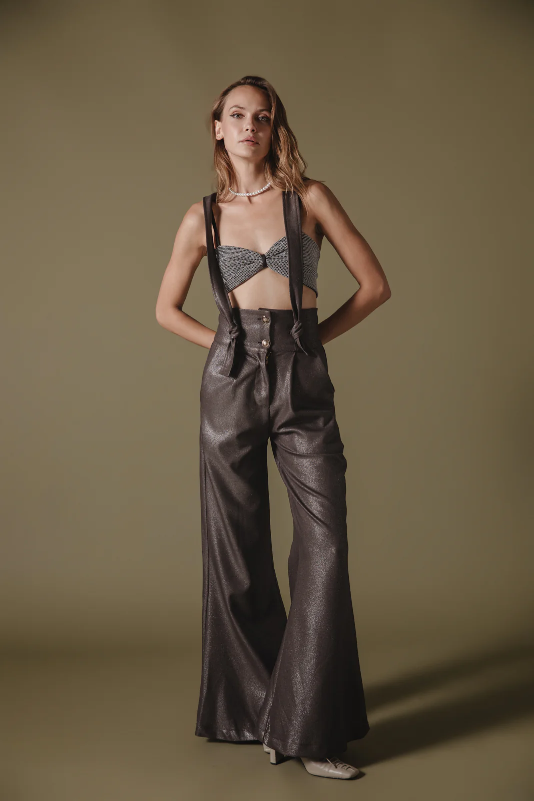 Tansy Pants Metallic Charcoal - Image 6
