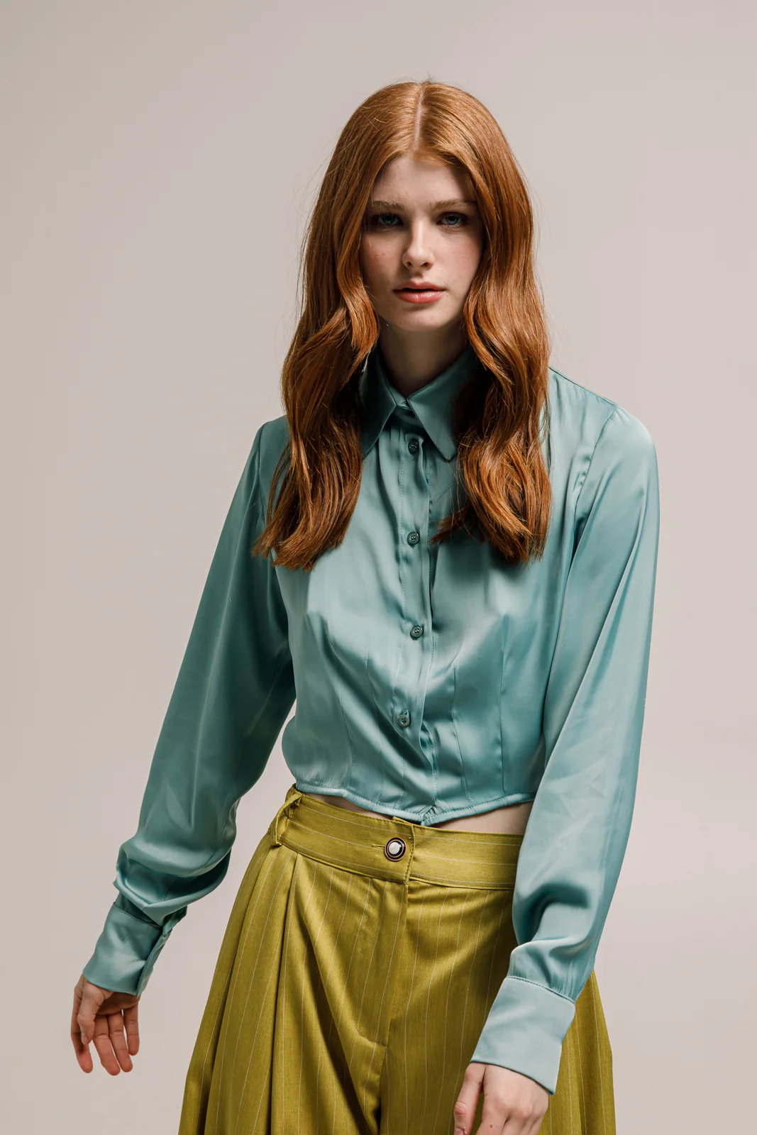 Uba Shirt Aqua Green - Image 2