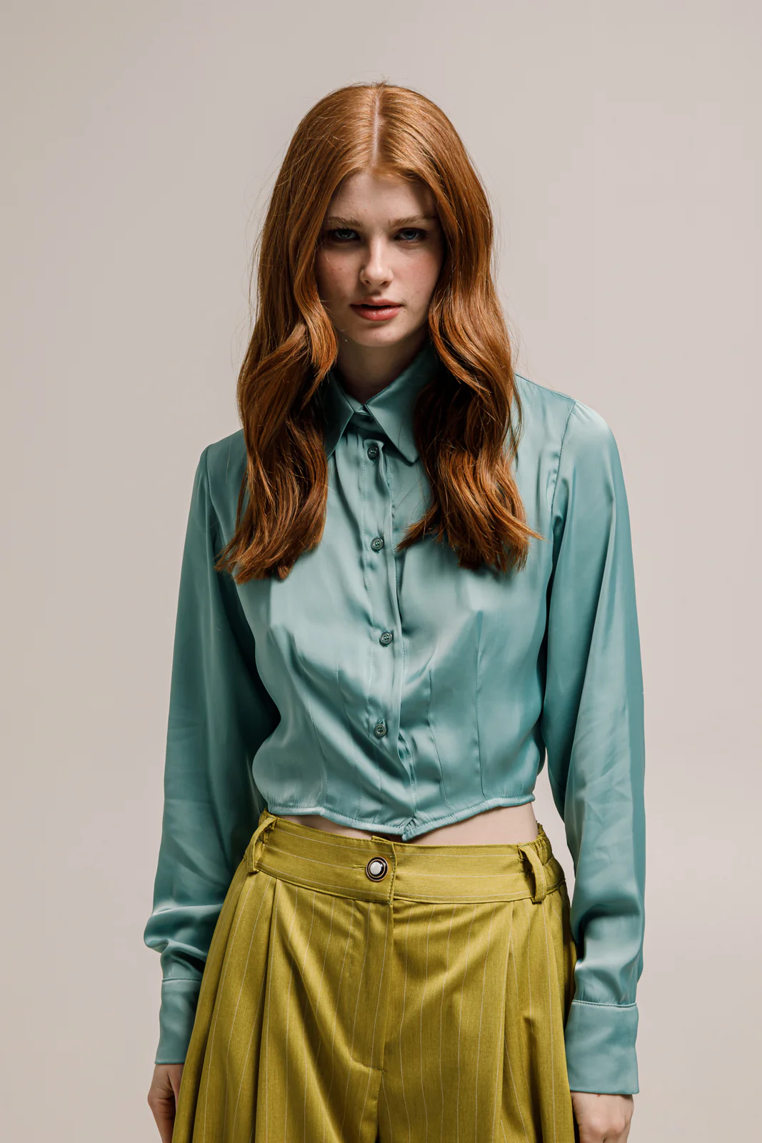 Uba Shirt Aqua Green - Image 5