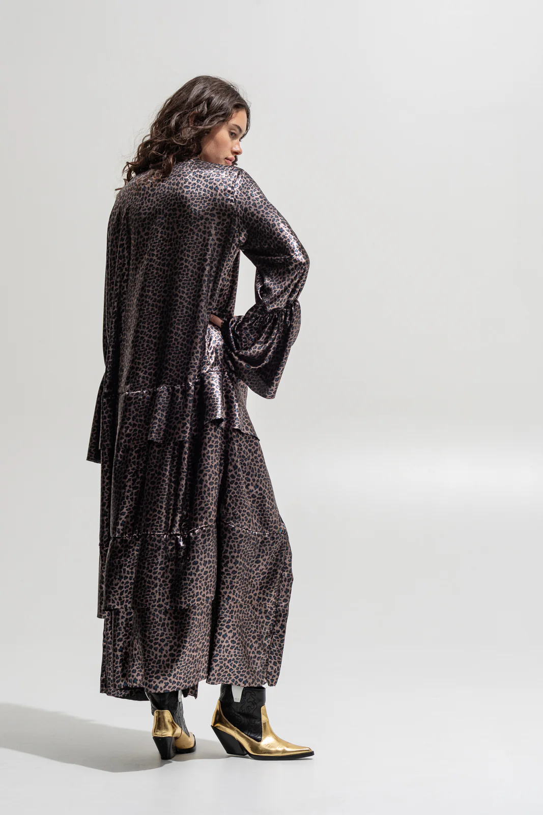 Wanetta Dress Printed Brown - Image 5
