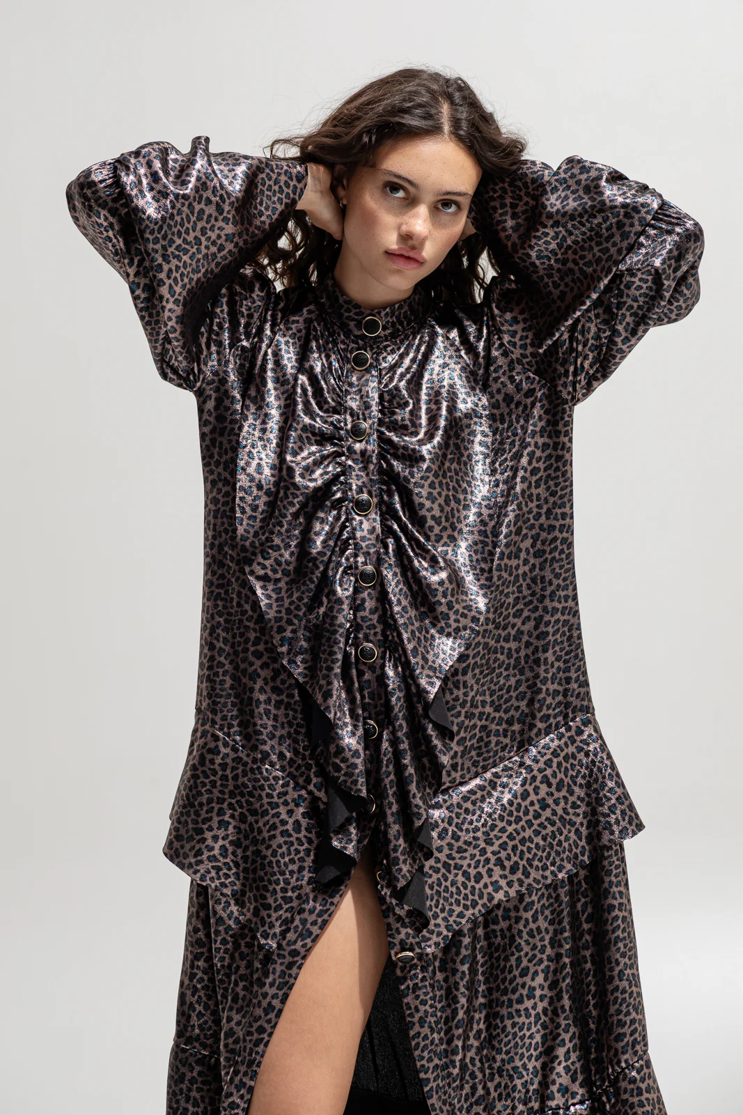 Wanetta Dress Printed Brown - Image 7