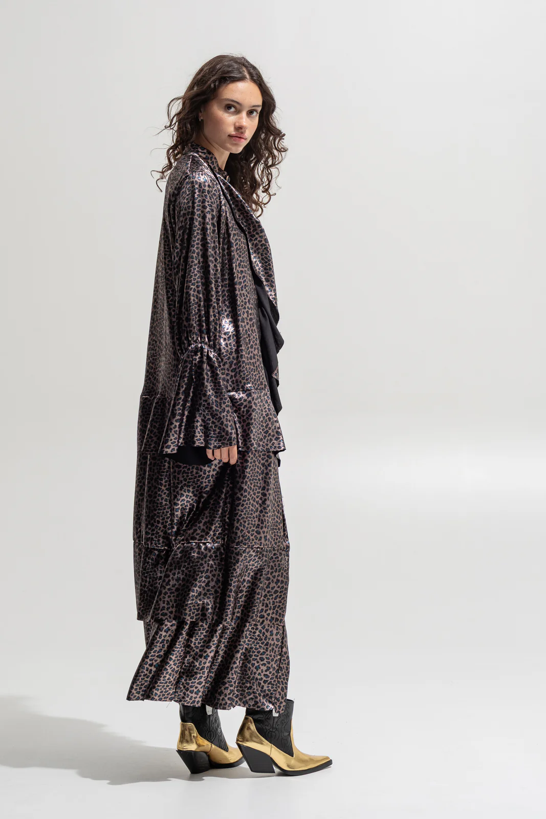 Wanetta Dress Printed Brown - Image 8