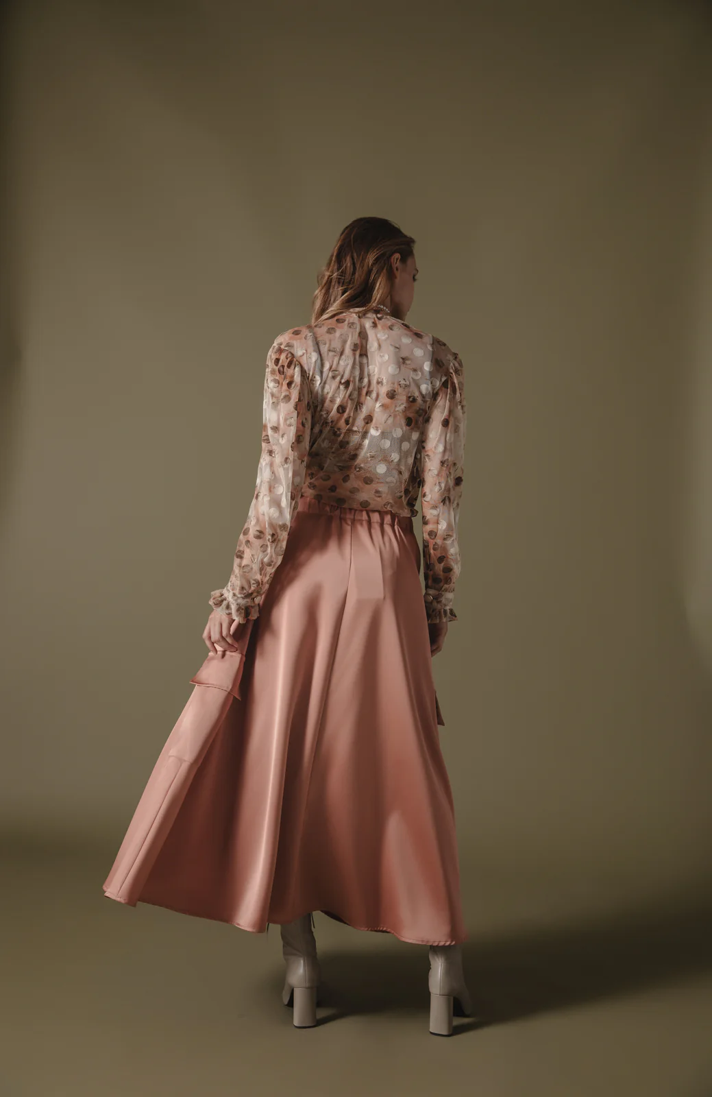 Wapeka Cargo Skirt Peach - Image 3