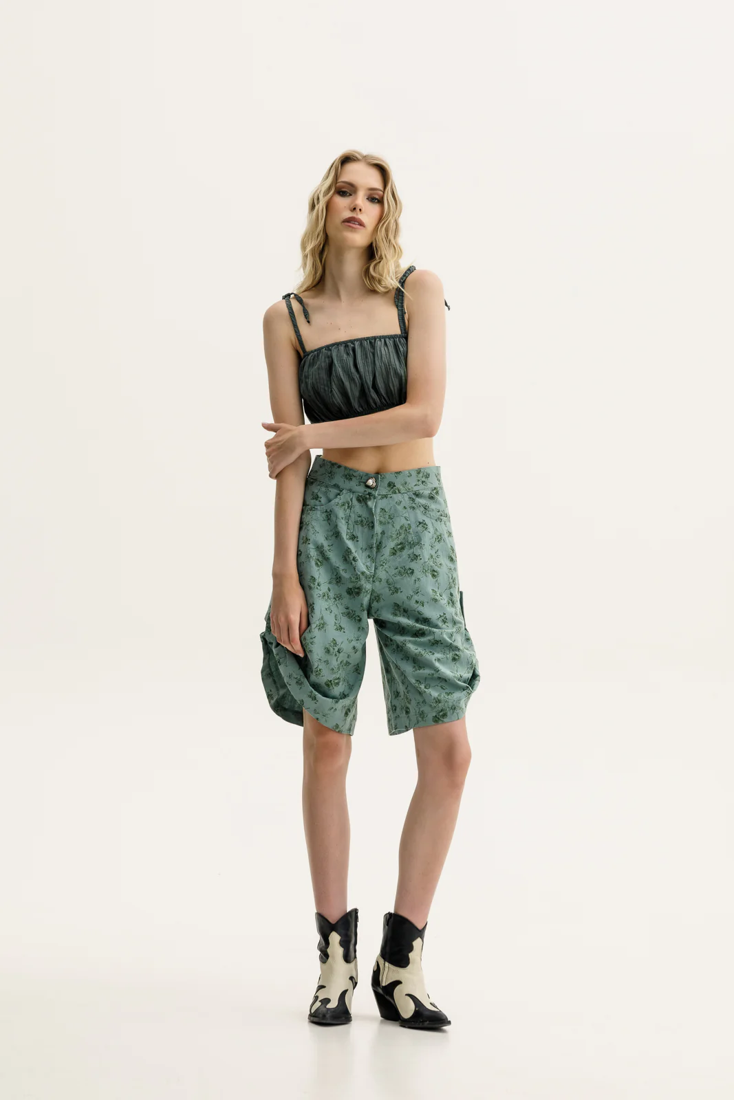 Yahto Shorts Printed Mint - Image 5